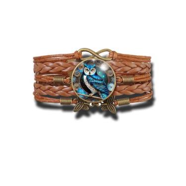 Imagem de Pulseira Feminina Sábia Coruja do Tempo Ajustável - RECANTO ASTRAL