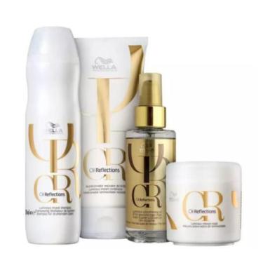 Imagem de Kit Wella Professionals Oil Reflections - Shampoo e Condicionador + Má