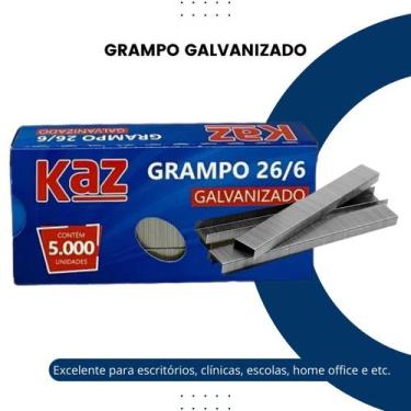Imagem de Grampo Galvanizado 26/6 Escritório Grampeador Office 5000uni - KAZ