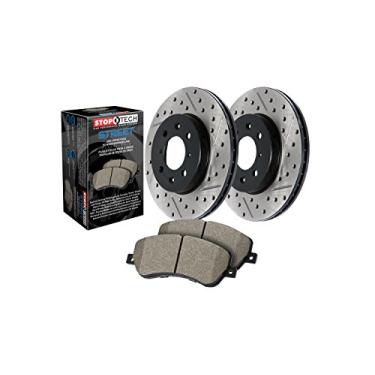 Imagem de StopTech 938.40515 Street Axle Pack, Drilled and Slotted, Rear Brake Kit
