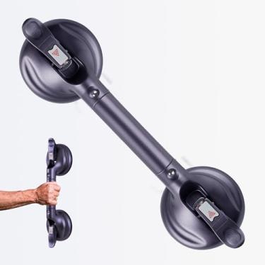 Imagem de DAREN MEDICAL Alça de chuveiro, alças de chuveiro com ventosa forte, barra de apoio de segurança de banheiro para idosos deficientes e deficientes, roxo