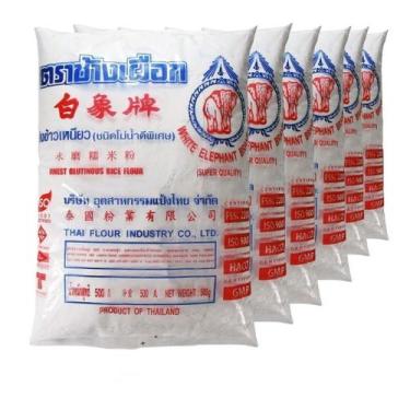 Imagem de Farinha De Arroz Glutinoso Motigome Motiko 500g -(Kit com 6) - Fthai F