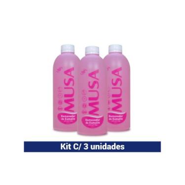 Imagem de Kit Com 3 Removedor de Esmalte sem acetona Musa 500ml