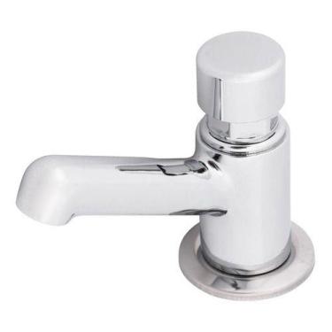Imagem de Torneira Automática Cromada Para Pia De Banheiro Bica Baixa - Sensea, 