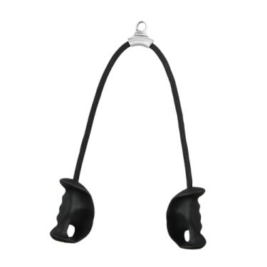 Imagem de Vaveren Corda de tríceps lat pull down bar alças ergonômicas 91cm longo acessórios de cabo resistente treinamento de força para casa ginásio tríceps