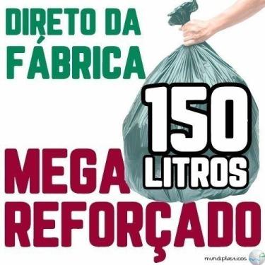 Imagem de Saco De Lixo 150 Litros 100 Un Verde Mega Reforçado - HIGIPACK