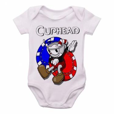 Imagem de  body nenê criança roupa bebê Cuphead game - Empório Dutra, P   ( 0-2 