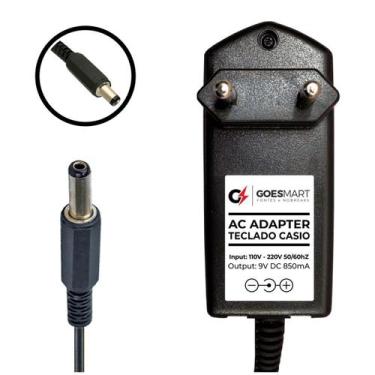 Imagem de Fonte 9v Para Teclado Casio Ct-655 Ct-656 Ct-657 - GOESMART