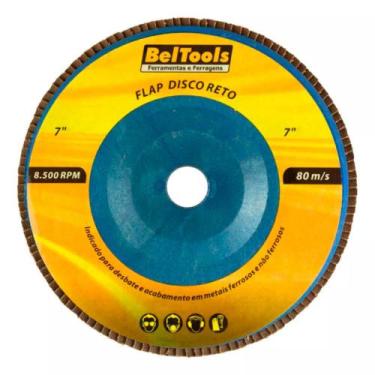 Imagem de Disco Flap De Desbaste 7'' 180x22mm Grão 120 - Beltools