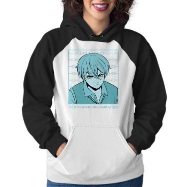 Imagem de Moletom Feminino Fall Down Seven Times, Stand Up Eight - Foca na Moda,