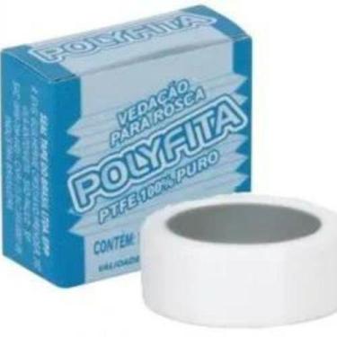 Imagem de Kit 10 unidades fita veda rosca polyfita 12mm x 05 metros