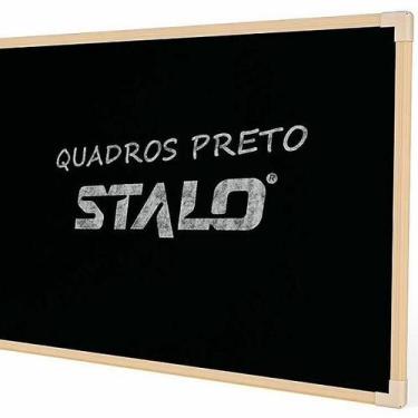 Imagem de Quadro Negro Escolar 60x40 Moldura Madeira - Stalo