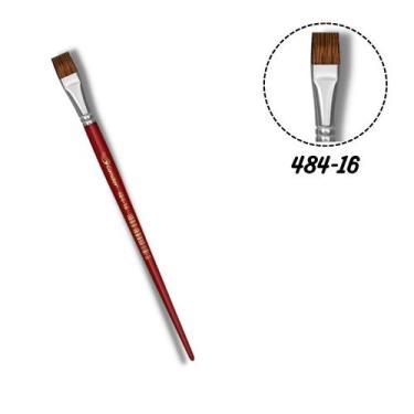 Imagem de Pincel Condor 484-16 Chato Orelha de Boi Cabo Longo