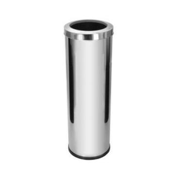 Imagem de Lixeira Inox 30 Litros com Tampa Aro - Ati Glass, Cinza