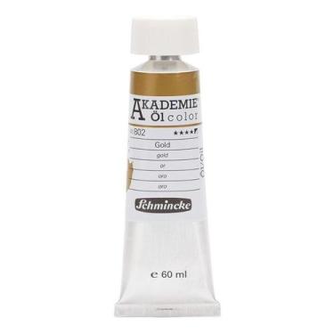 Imagem de Tinta Óleo Importada Schmincke Akademie 60ml 802 Gold