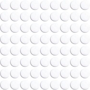 Imagem de Mxxipp 80 peças de almofadas de feltro para aromaterapia, almofadas de substituição de ambientador sem cheiro de 17 mm de 0,67 pol/17 mm, pastilhas de refil de perfumes para difusor de carro - branco