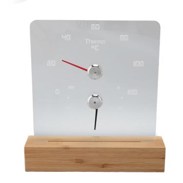 Imagem de Higrômetro de Termômetro de Sauna, Higrômetro de Sauna de Madeira Autônomo 2 Em 1 para Montagem Em Parede Termômetro e Higrômetro de Sauna, Acessórios de Sauna, Equipamento de