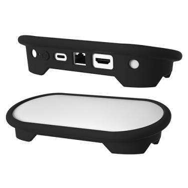 Imagem de Hi Color Capa protetora de silicone para Google TV Streamer 4K Streaming Device 2024, capa protetora para Google TV Streamer Box (preto)