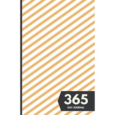Imagem de 365 Day Journal: Unlined and Undated Daily Diary - 5.5in x 8.5in | Diagonal Stripes Cover: A whole year of daily journal ideal gift for friends and family
