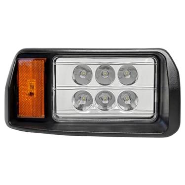 Imagem de Red Hawk Conjunto de faróis de LED LGT-128L compatível com/substituição para carros de clube DS 12V-48V 1993 e mais recentes carrinhos de golfe