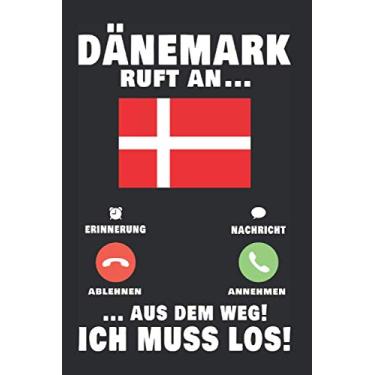 Imagem de Dänemark Notizbuch: Dänemark Urlaub Anruf Fanö Reise Telefon Geschenk / 6x9 Zoll / 120 linierte Seiten Seiten