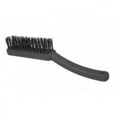 Imagem de Escova De Aco Manual Roma Plastico Com Cabo 4 Fileiras - Kit C/12 Peca