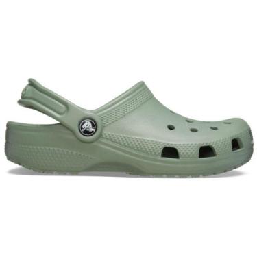Imagem de Sandália crocs classic clog kids moss, 33, Moss