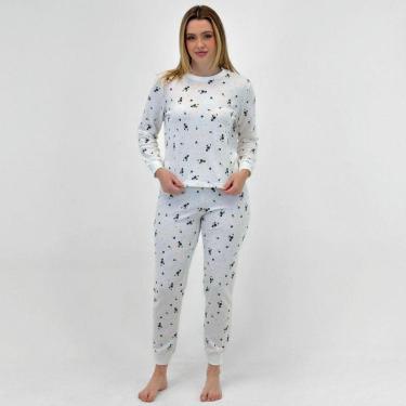 Imagem de Pijama Hering de Inverno Manga Longa com Calça Feminino-Feminino