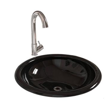 Imagem de Kit Cuba Sobrepor Lume Com Válvula Abs E Torneira Dl04