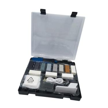 Imagem de IEUDNS Kit de reparo de piso de pp com 11 de cera versátil tamanho compacto lacunas de rachaduras ferramenta de reparação caneta de aquecimento