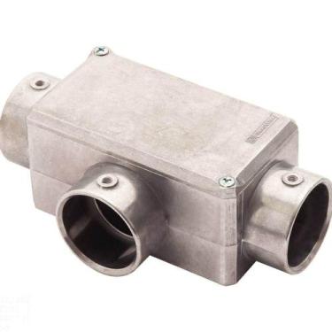 Imagem de Condulete Fixo 1.1/2" Tipo "t" - Com Tampa / Sem Rosca / Sem Pintura T