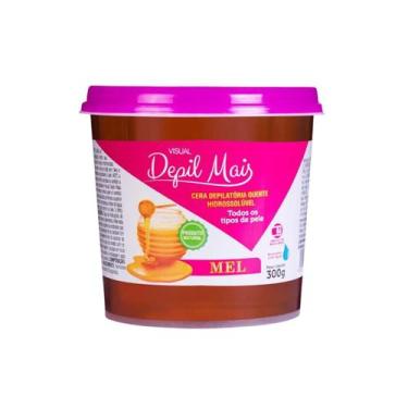 Imagem de Cera Depilatória Hidrossolúvel de Mel 300g Depil Mais Depilação Rápida
