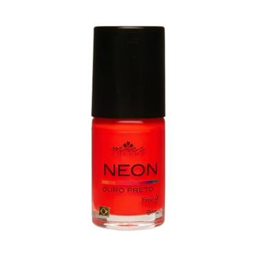 Imagem de Esmalte de Unhas Miss Colors 9ml - Neon - Semi Fosco - Alta Cobertura - Ouro Preto - Coleção Oito Maravilhas