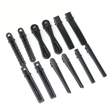 Imagem de Pacote com 12 presilhas de cabelo pretas foscas com presilha de jacaré Bobby Pin da Yueton, prendedores de cabeça para noiva, prendedores de cabelo para mulheres e meninas
