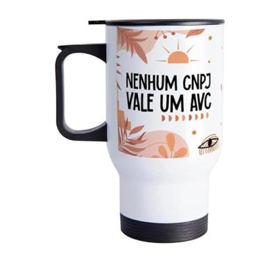 Imagem de Copo Térmico Divertida CNPJ AVC 475ml Inox