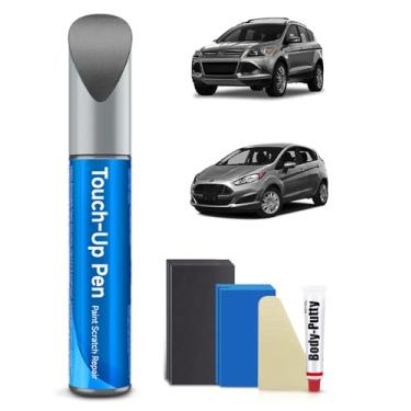 Imagem de Kit de tinta de retoque cinza esterlina UJ compatível com Ford Exact Match Car Scratch Repair Kit de tinta de retoque