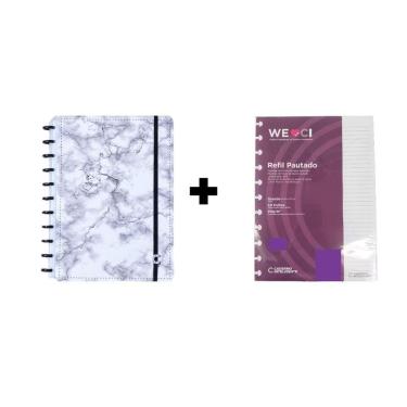Imagem de Kit Caderno Inteligente Bianco e Refil Pautado Grande