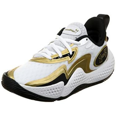 Imagem de Under Armour Tênis unissex de basquete, Branco, 40 BR
