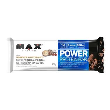 Imagem de Power Protein Bar Max Titanium (41g) Avelã c/ Coco-Unissex