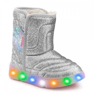 Imagem de Bota Infantil Novopé Led Forrada Lã Pelinho Menina-Feminino