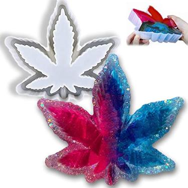 Imagem de Molde de cinzeiro para resina, molde de silicone de folha grande para resina epóxi, ban...