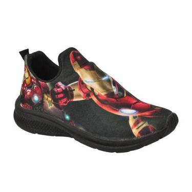 Imagem de Tênis Infantil Masculino Calce Fácil Escolar Menino Personagem - ARS, 