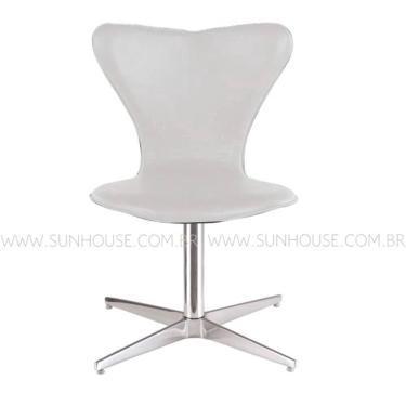 Imagem de Cadeira Jacobsen Pes Giratorio Corino Branco - 12386