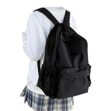 Imagem de Mochila WEPOET Classic Basic preta impermeável para mulheres