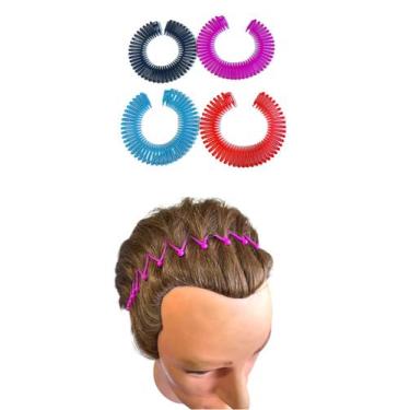 Imagem de 8 Tiaras Bell Coloridas para Crianças penteados cabelo  - Genérica