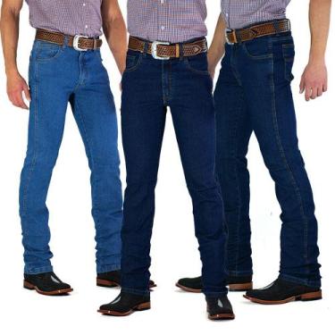 Imagem de Kit 3 calças jeans docks western masculina original fit - Dock's Weste