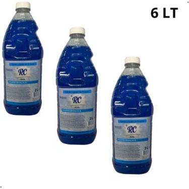 Imagem de Kit 3 Uni Lava-Roupas Líquido Galão 2L Azul RC - 6 Litros