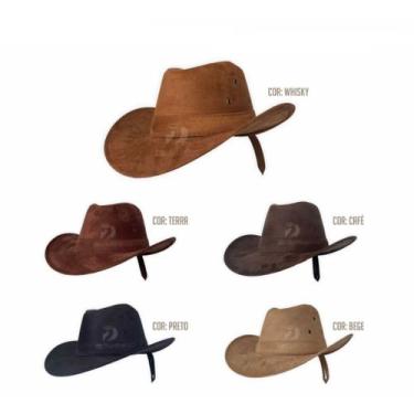 Imagem de Chapéu Country Cowboy Vaquejada E Rodeio Masculino Camurça - oem, Cafe