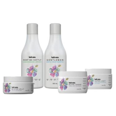 Imagem de Kit Shampoo, Cond, Nutri-Shake, Super Light e Mister Kah-Noa