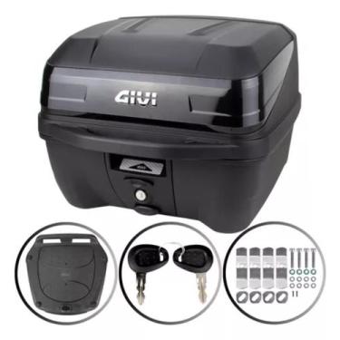 Imagem de Bau Bauleto Moto Givi 33l Traffic Monolock Universal C/ Base, Preto